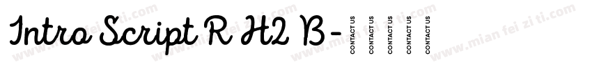 Intro Script R H2 B字体转换